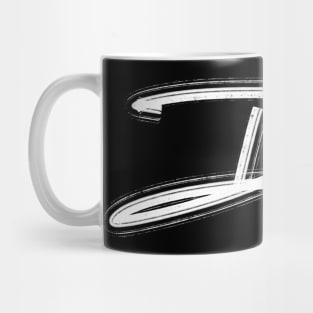 Letter D rough script authentic handwritten Mug